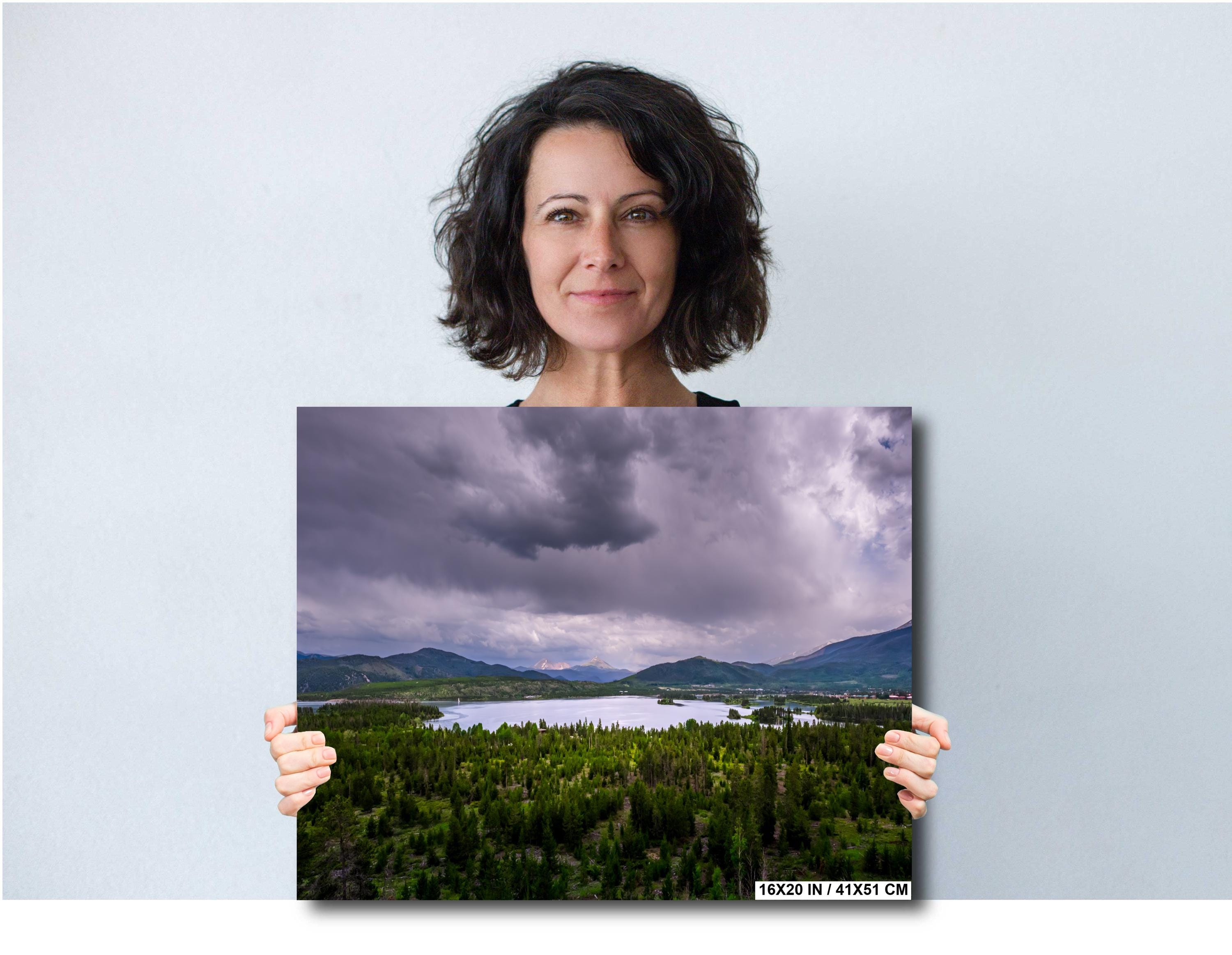 Frisco Scenic Overlook: Stormy Colorado Sky Above Dillon Reservoir, Print Wall Art Photography Travel Gift Aluminum/Acrylic/Metal/Canvas