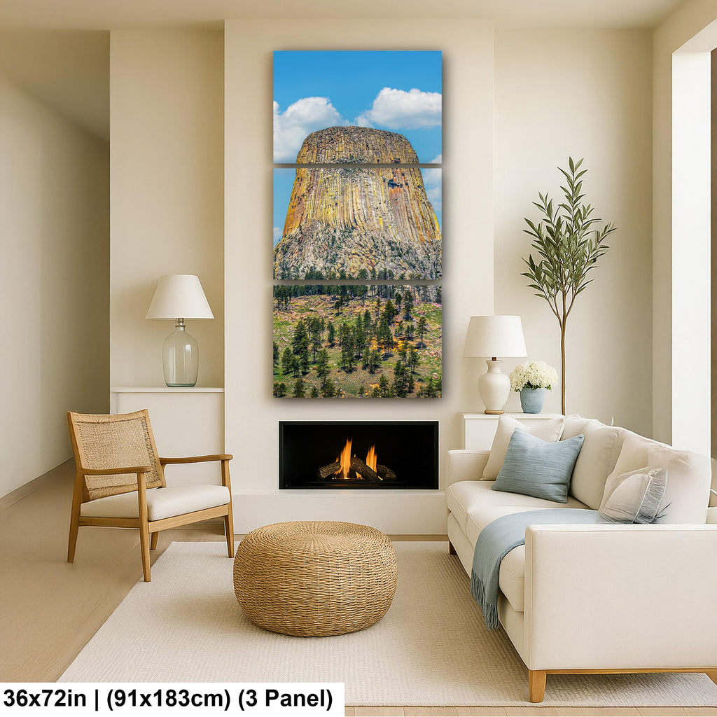 Monumental Ascent: Devils Tower Wyoming National Monument Photo Wall Art