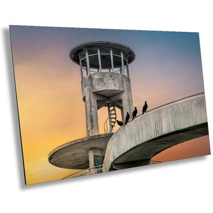 Everglades Overlook Watchtower: Shark Valley Observation Tower, Everglades National Park Florida Print Wall Art Acrylic/Metal/Canvas