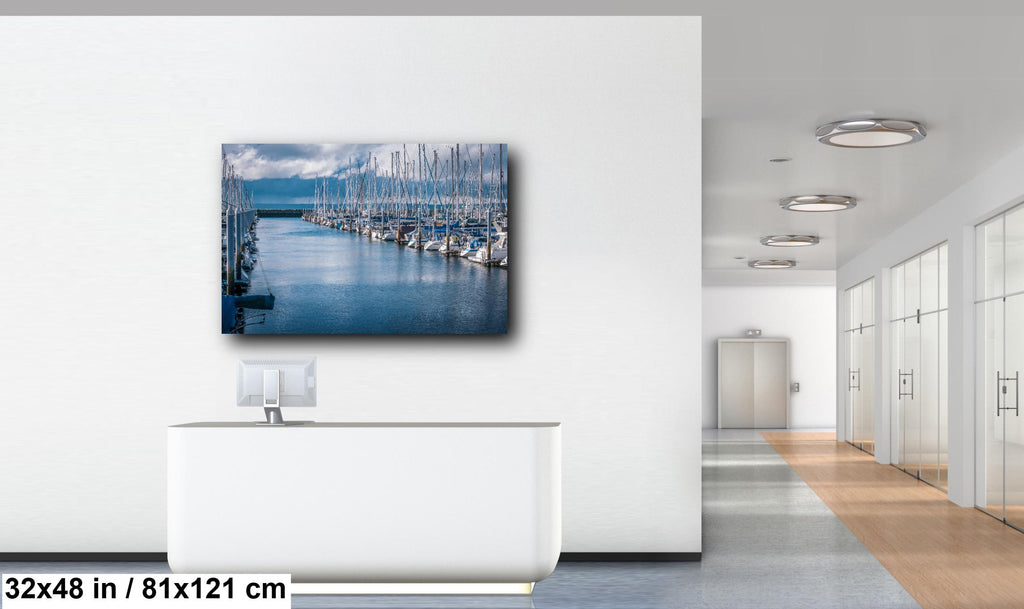 Seattle Nautical Print: Shilshole Bay Marina, Puget Sound Photography
