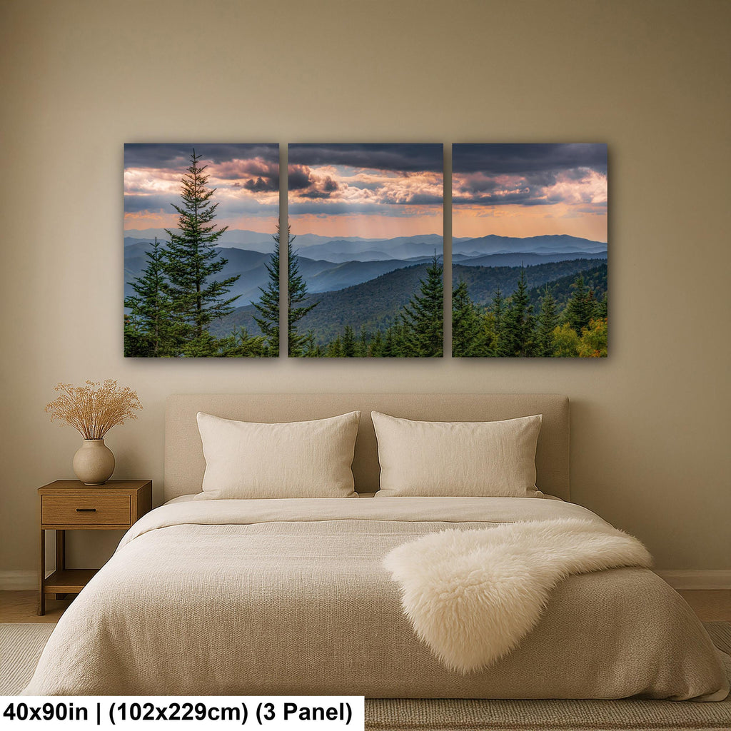 Ridge After Ridge: Great Smoky Mountains Tennessee Landscape Photo Wall Art