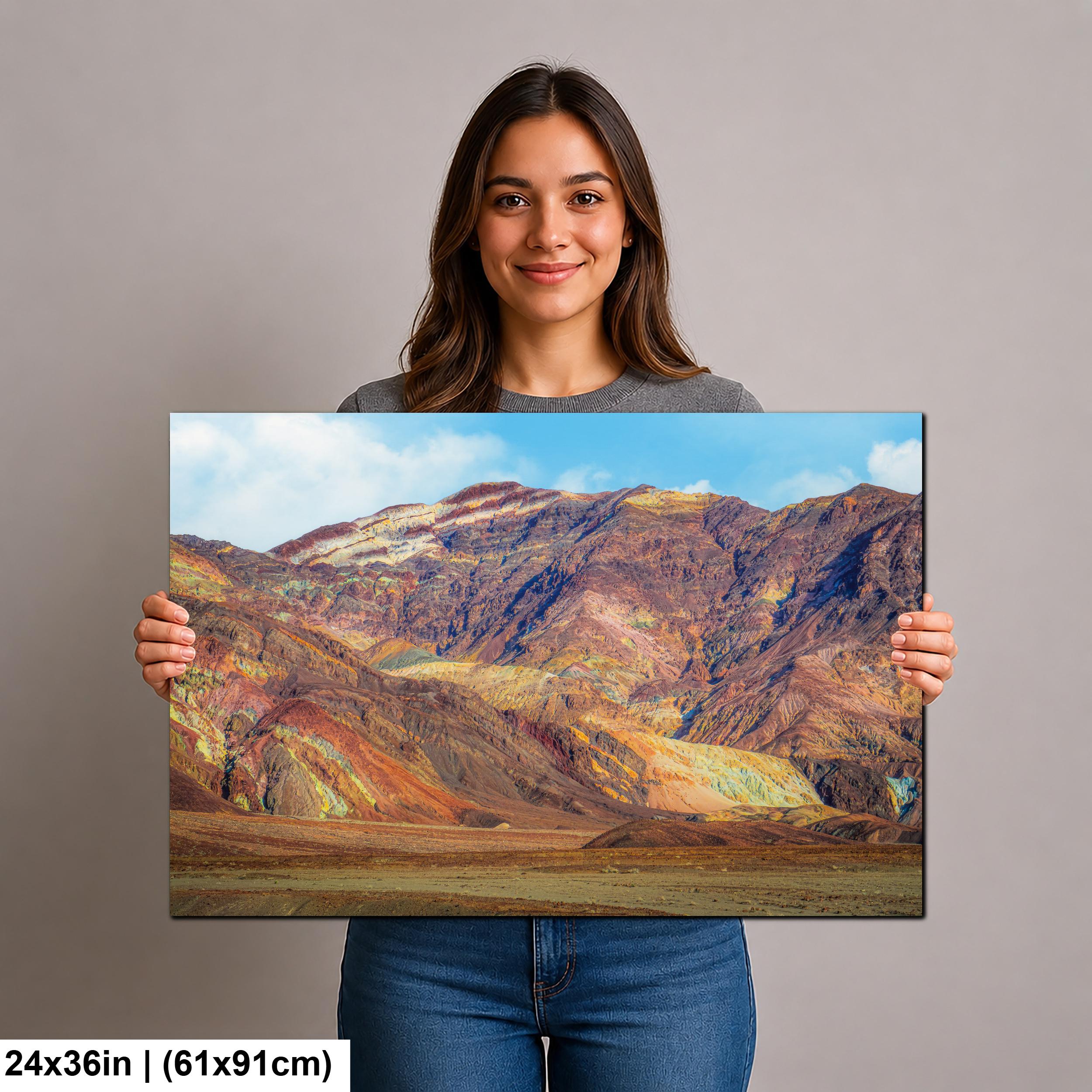 Painted Earth: Artist's Palette Death Valley California Photography Wall Art