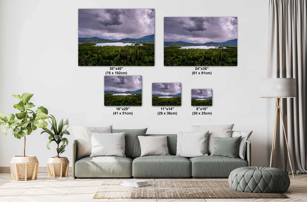 Frisco Scenic Overlook: Stormy Colorado Sky Above Dillon Reservoir, Print Wall Art Photography Travel Gift Aluminum/Acrylic/Metal/Canvas