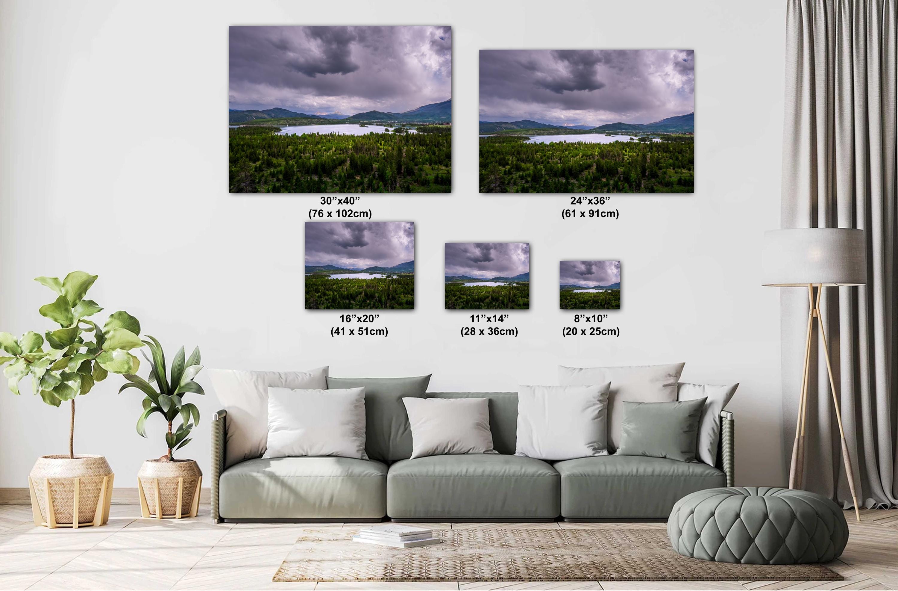 Frisco Scenic Overlook: Stormy Colorado Sky Above Dillon Reservoir, Print Wall Art Photography Travel Gift Aluminum/Acrylic/Metal/Canvas