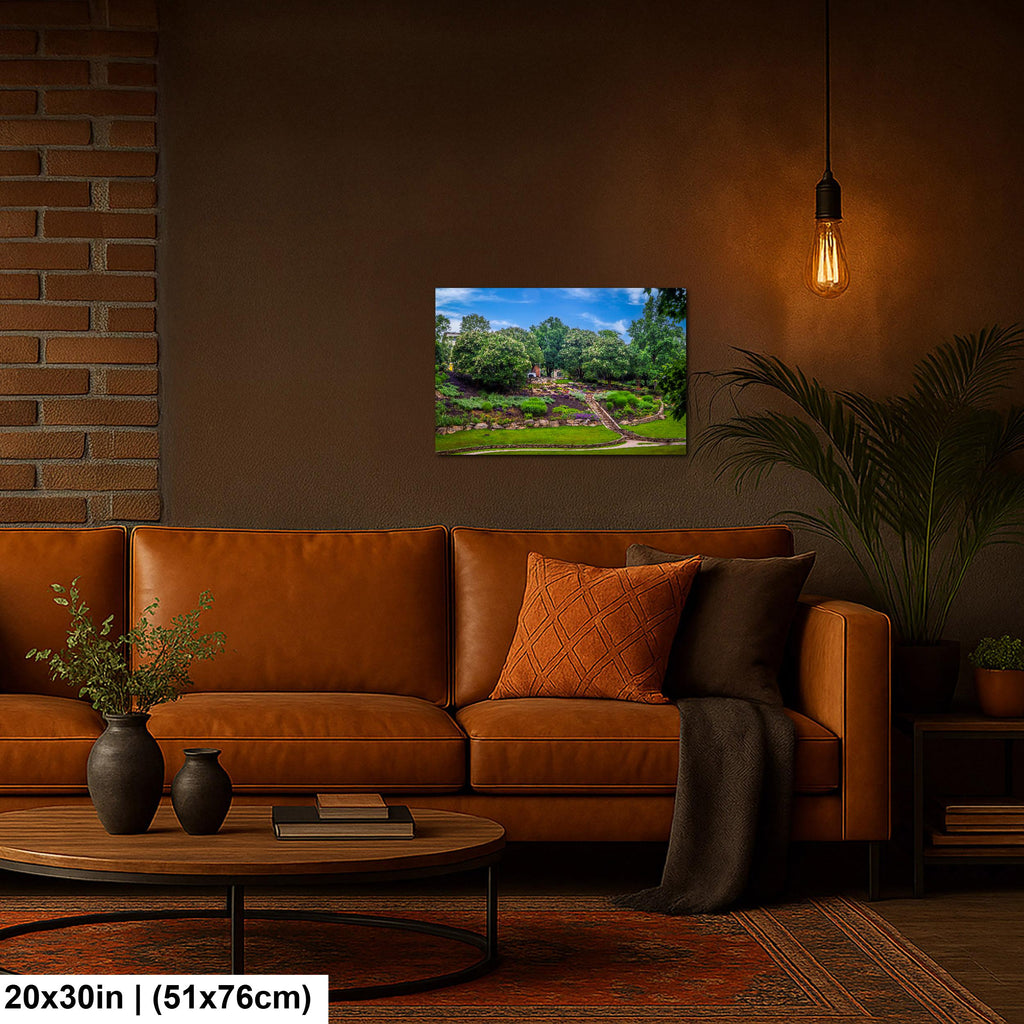 Terraced Gardens: Falls Park Greenville SC Landscape Photography Wall Art