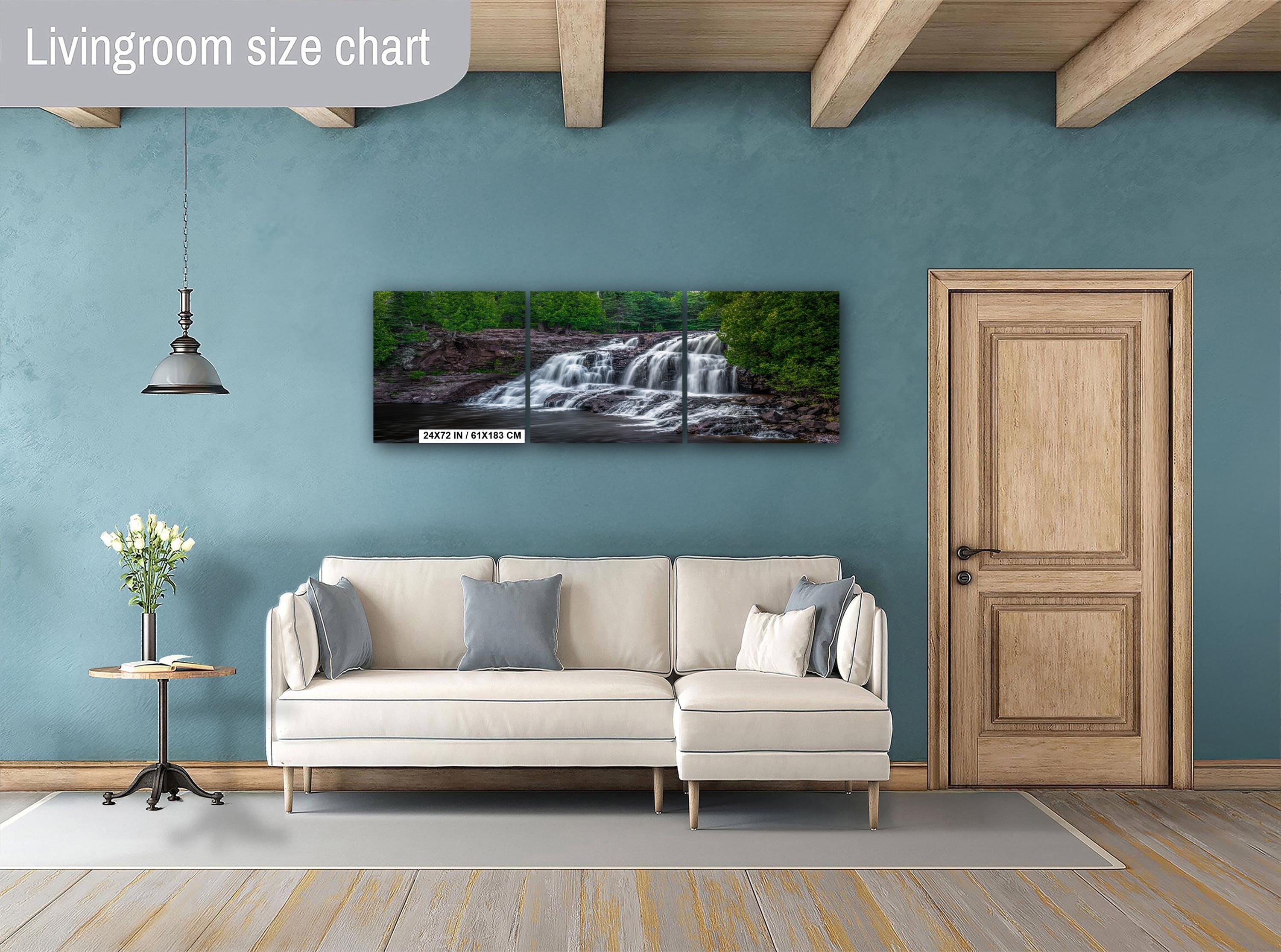 Gooseberry Falls Minnesota State Park Upper Falls Watercolor-Stylized Photography Print Wall Art, Nature Decor, Canvas Metal Acrylic