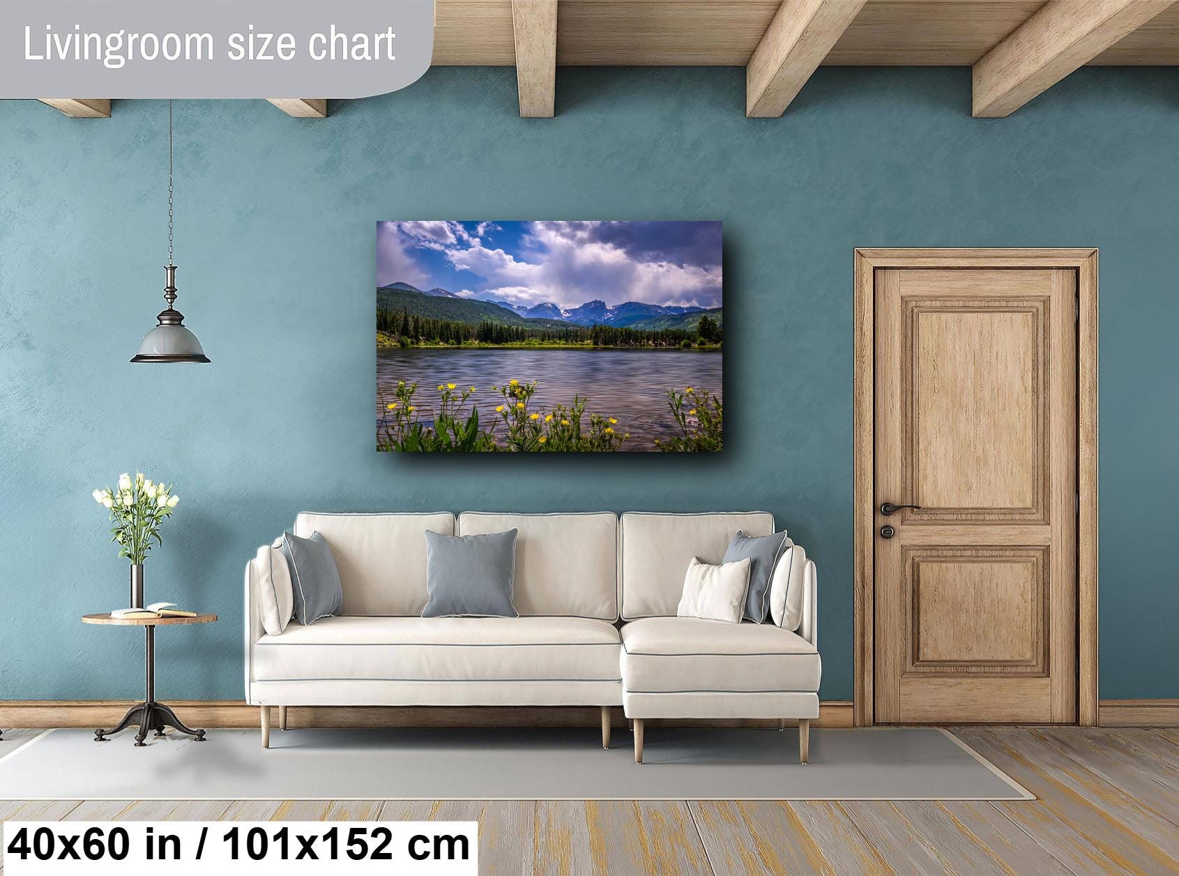 Rocky Mountain National Park Print: Golden Wildflower Lake Photography