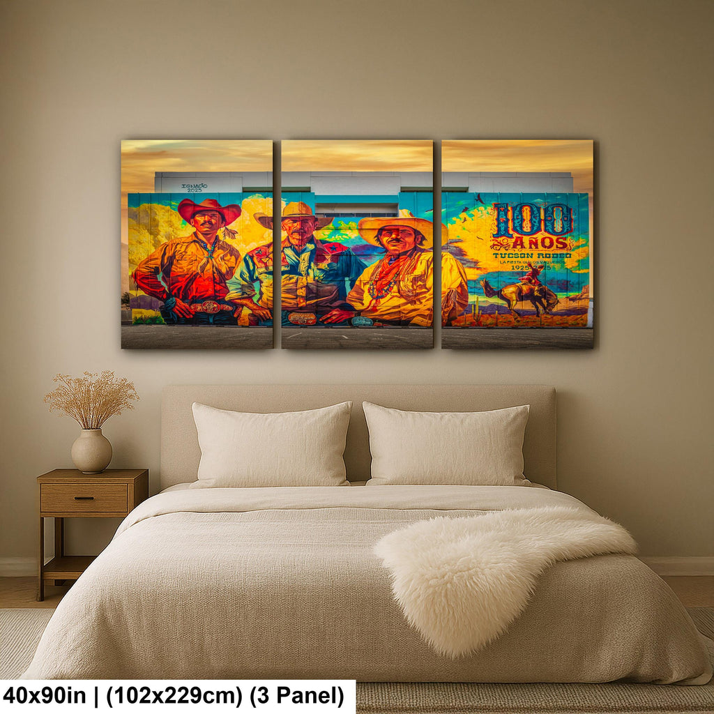 Tucson Mural - Tucson Rodeo Centennial Mural, Photography Print Wall Art