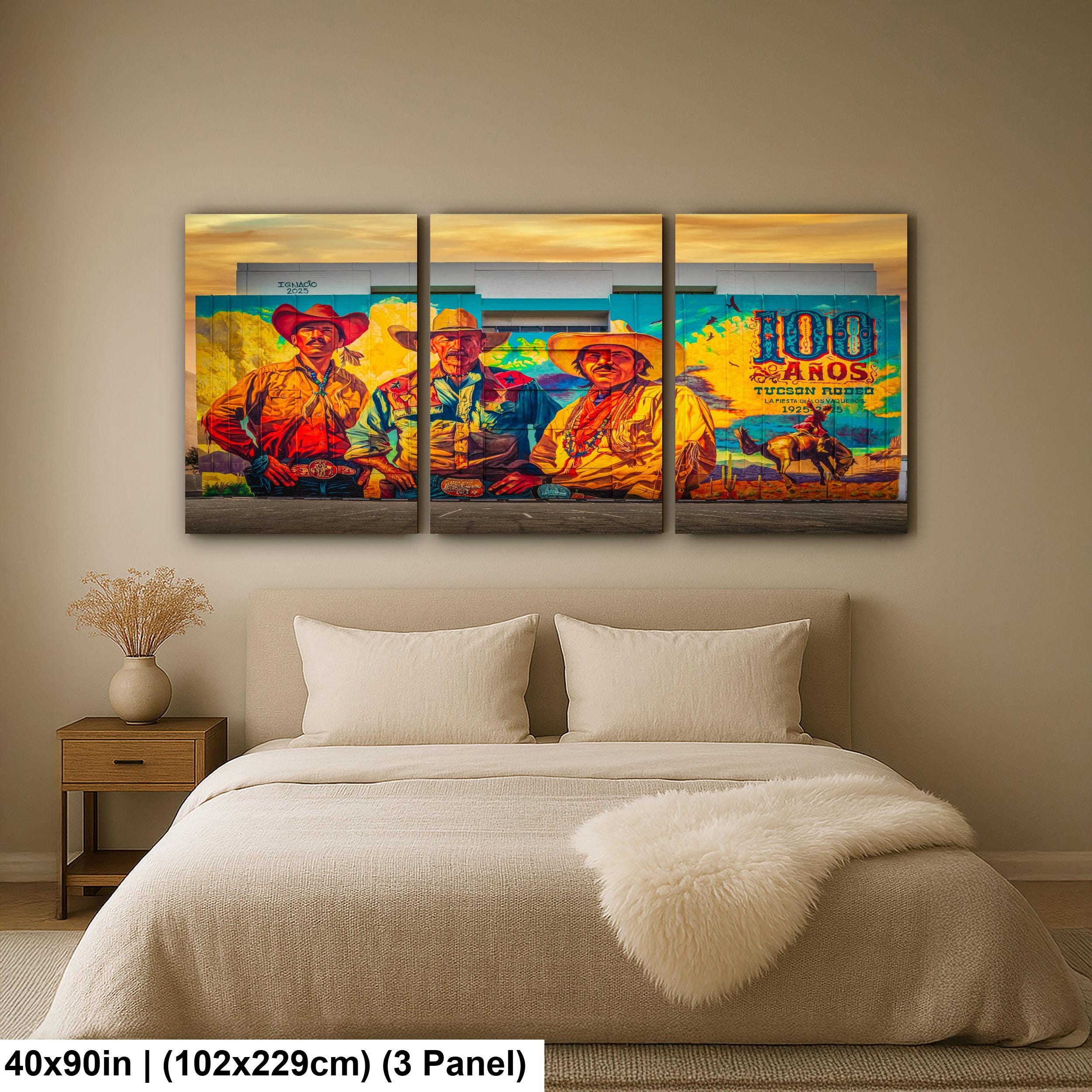 Tucson Mural - Tucson Rodeo Centennial Mural, Photography Print Wall Art