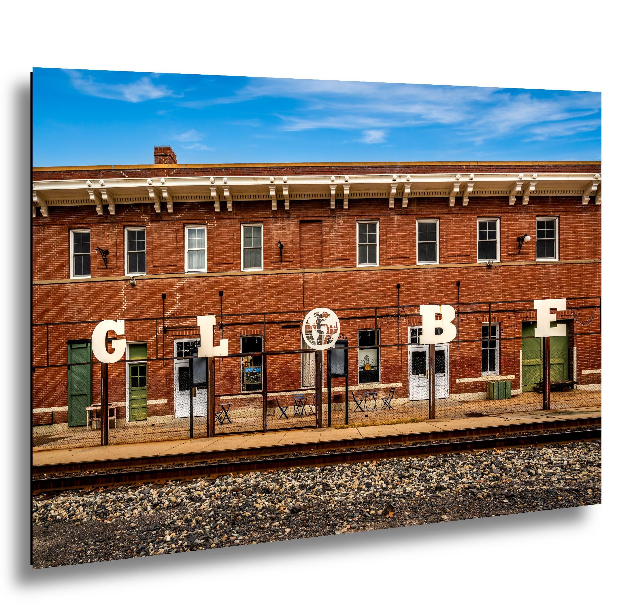 Globe Arizona Train Depot Photography Print, Railroad Americana Wall Art