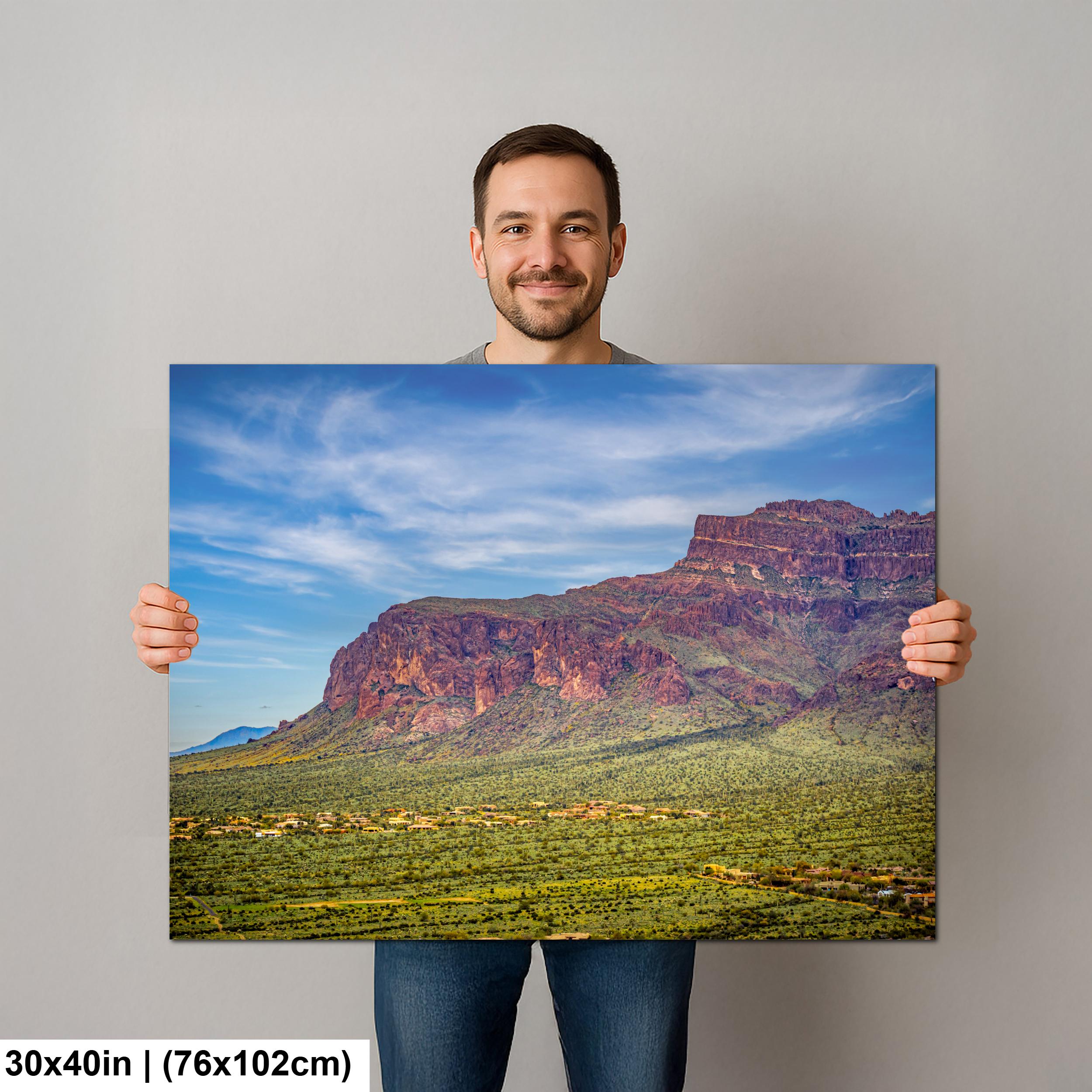 Superstition Mountains Landscape, Apache Junction Arizona, Photography Print Wall Art