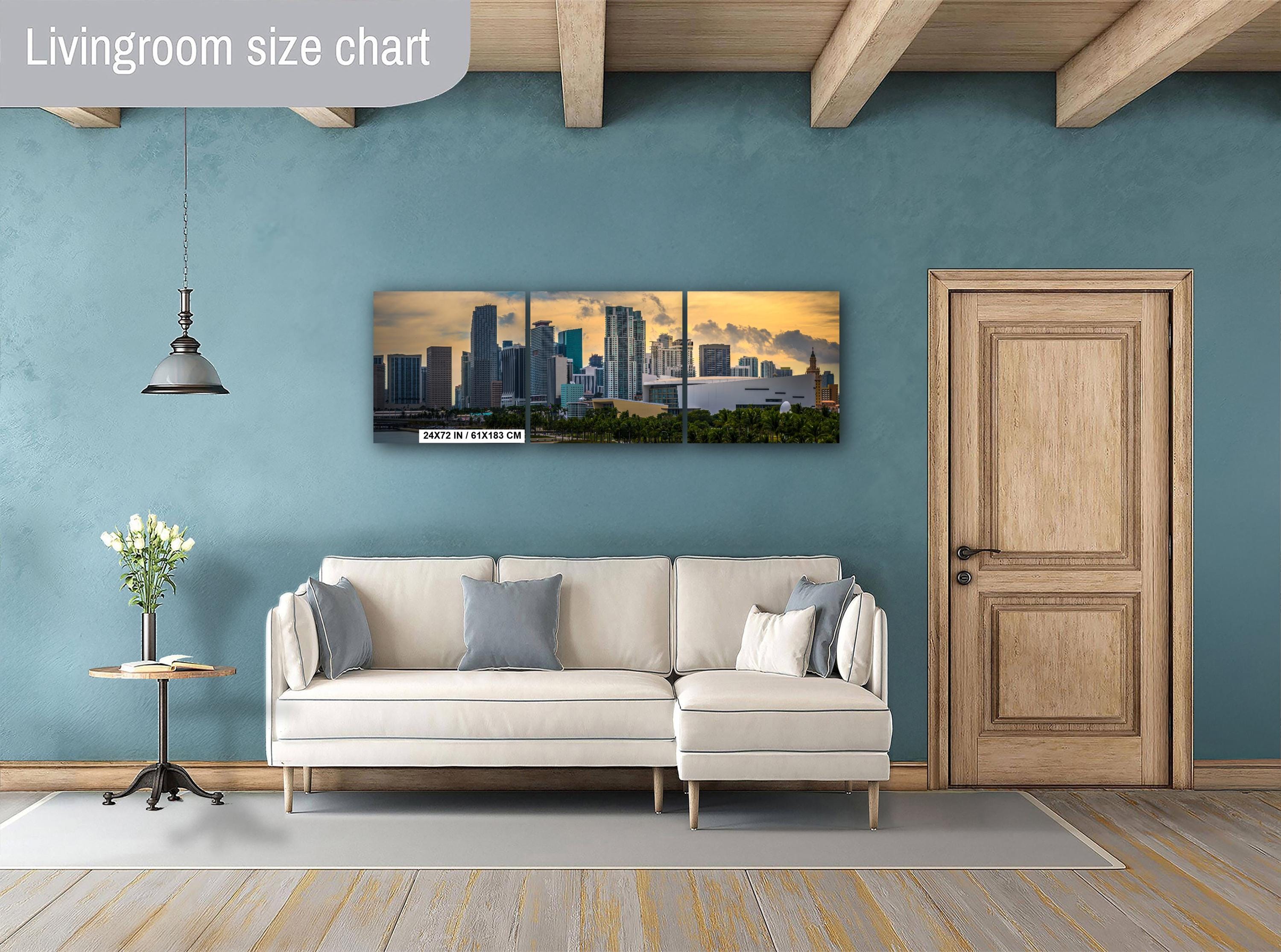 Miami Skyline Sunset Fine Art Photography Print, Biscayne Bay Cityscape, Florida Coastal Urban Wall Decor, Modern Landscape Artwork