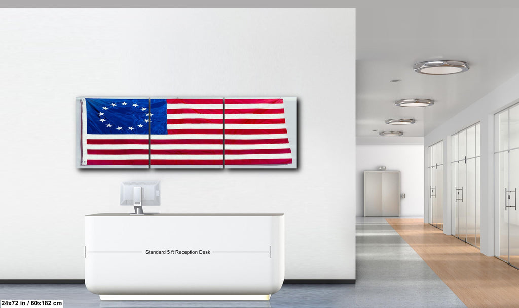 Betsy Ross American Flag, Thirteen Star U.S. Flag, Historic Patriotic Photography Print Wall Art