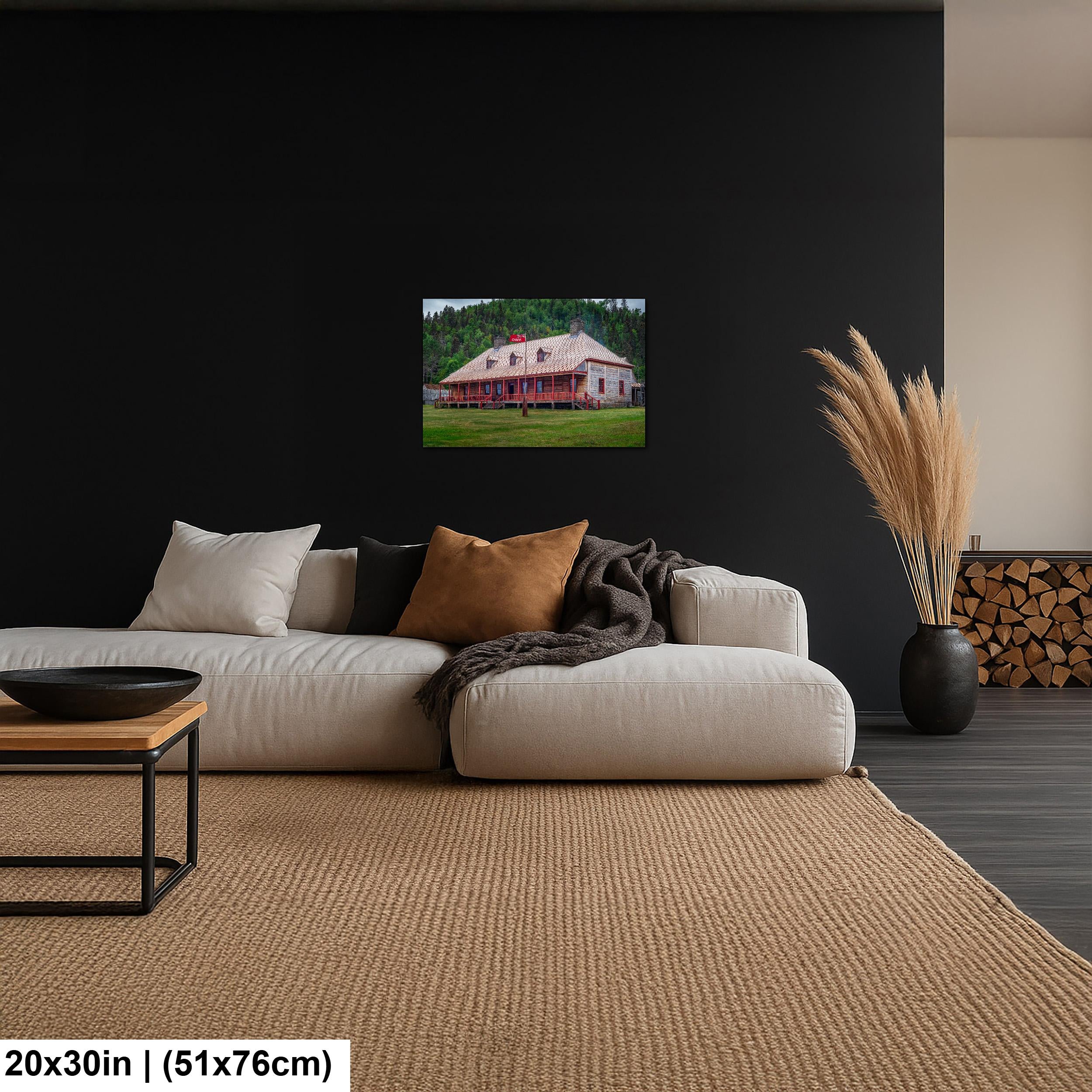 Grand Portage Trading Post Photography Print, Historic Minnesota Landmark, Rustic Wood Building, North Shore Wall Art