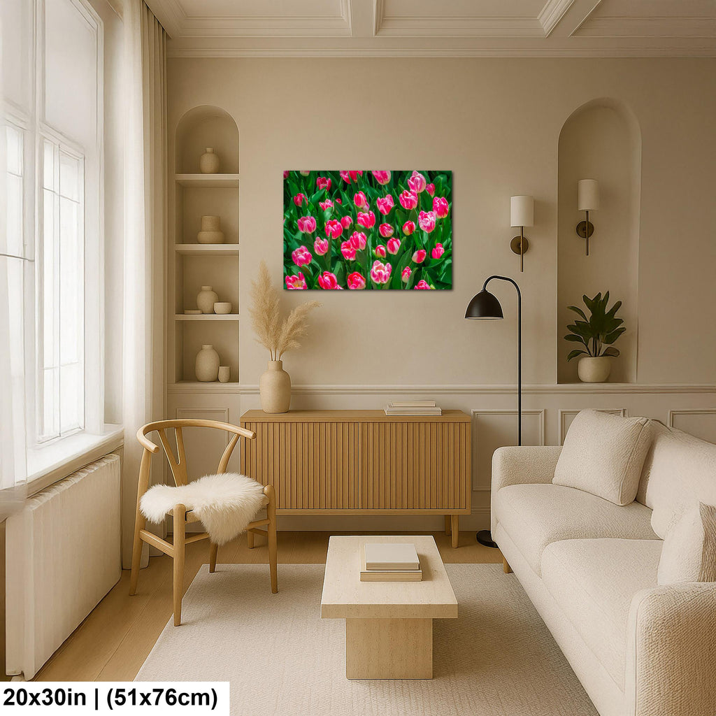 Pink Harmony: Pink Tulips Las Vegas Nevada Flower Photography Wall Art