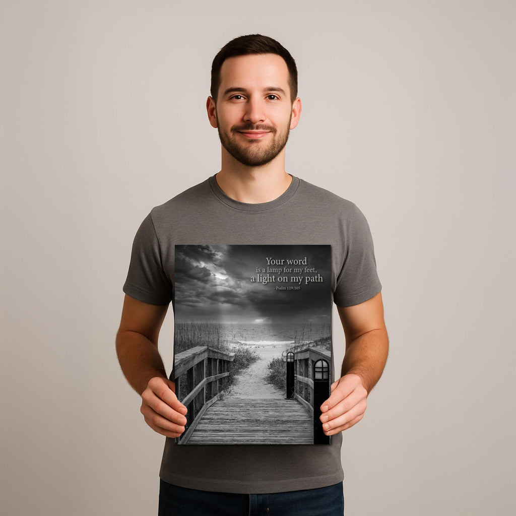 Psalm 119:105 Wall Art - Florida Coastal Photography | Beach Path Faith Decor