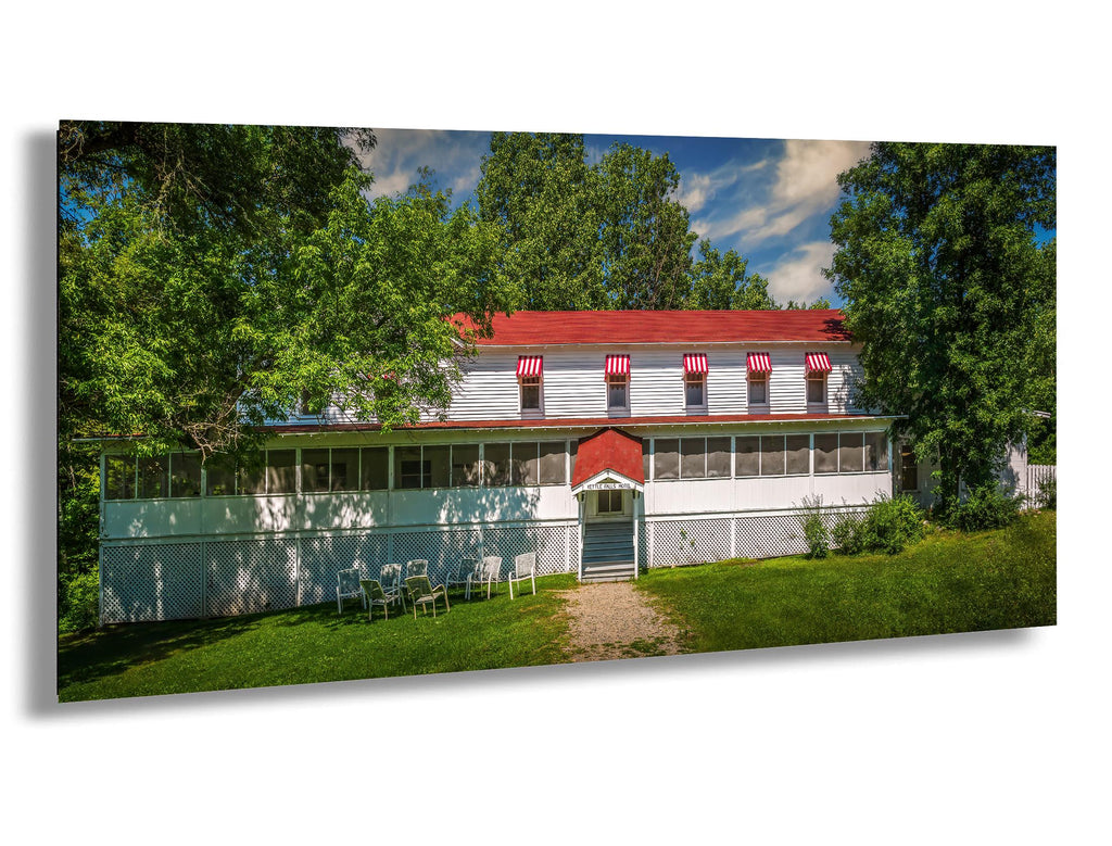 Historic Kettle Falls Hotel at Voyageurs National Park, Minnesota Landmark Wall Art Print Aluminum/Acrylic/Metal/Canvas Travel Home Decor