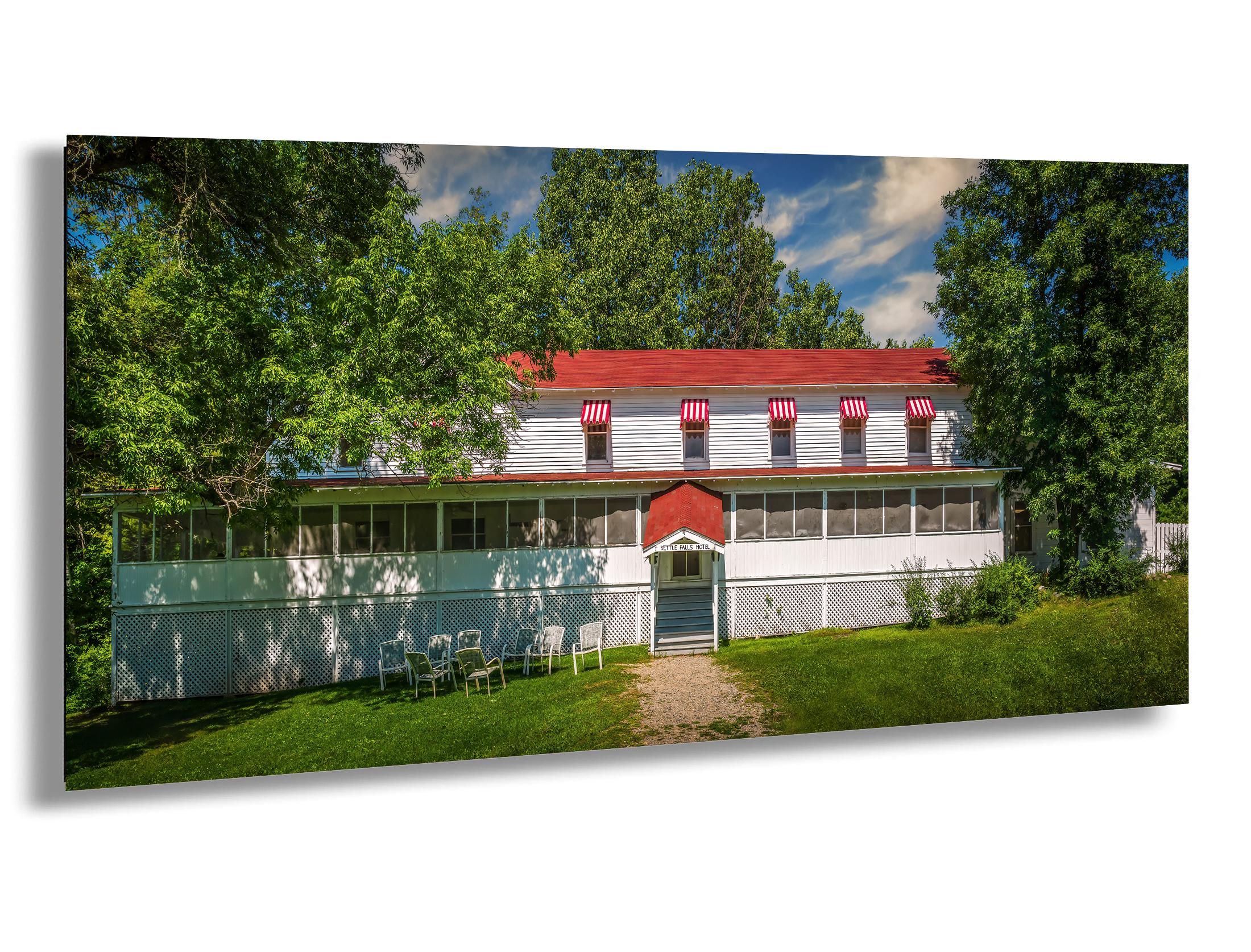 Historic Kettle Falls Hotel at Voyageurs National Park, Minnesota Landmark Wall Art Print Aluminum/Acrylic/Metal/Canvas Travel Home Decor