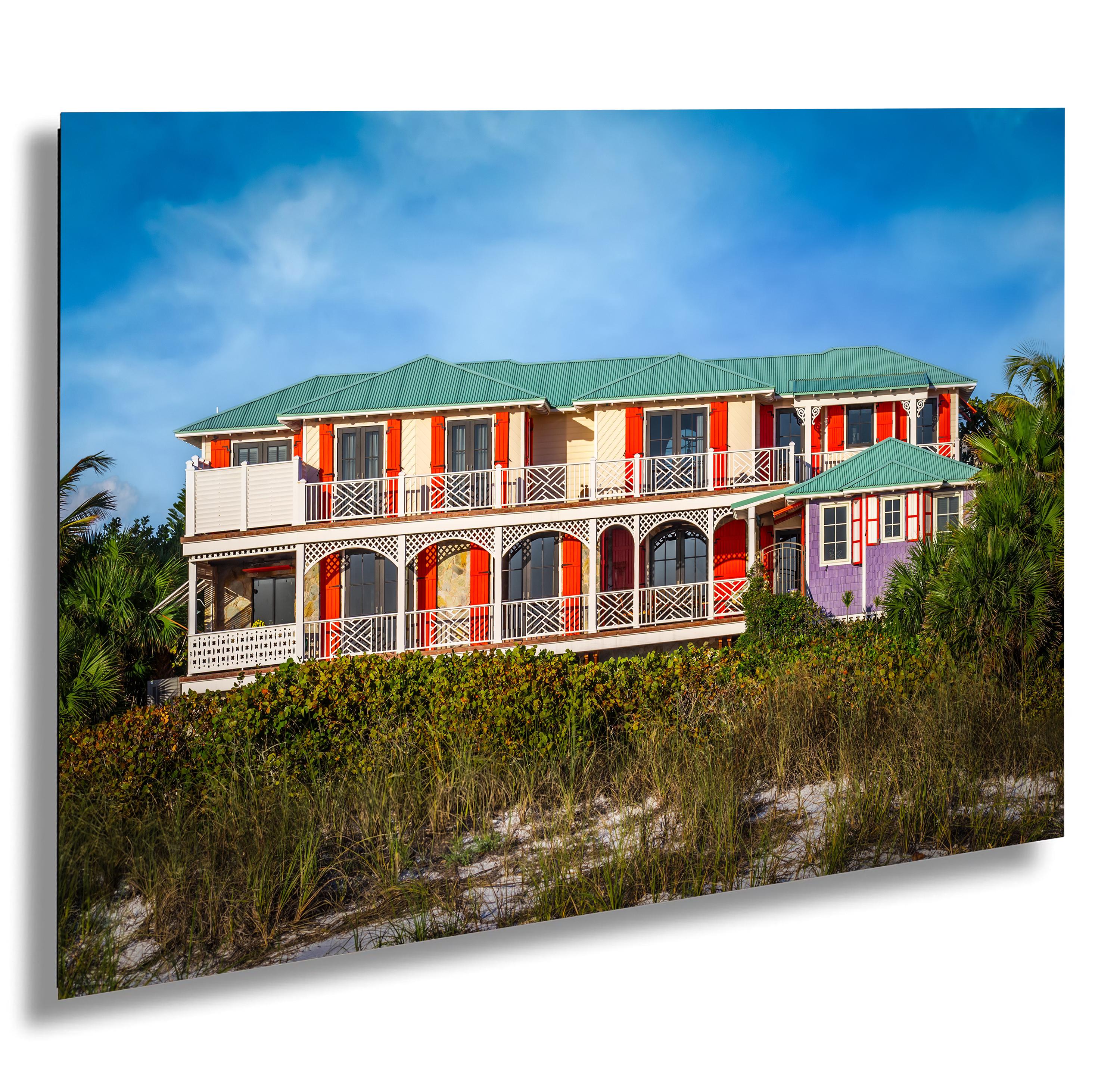 Ana Maria Island Seaside Resort: Beach House Print Wall Art Florida Photography Tropical Interior Aluminum/Acrylic/Metal/Canvas Hanging