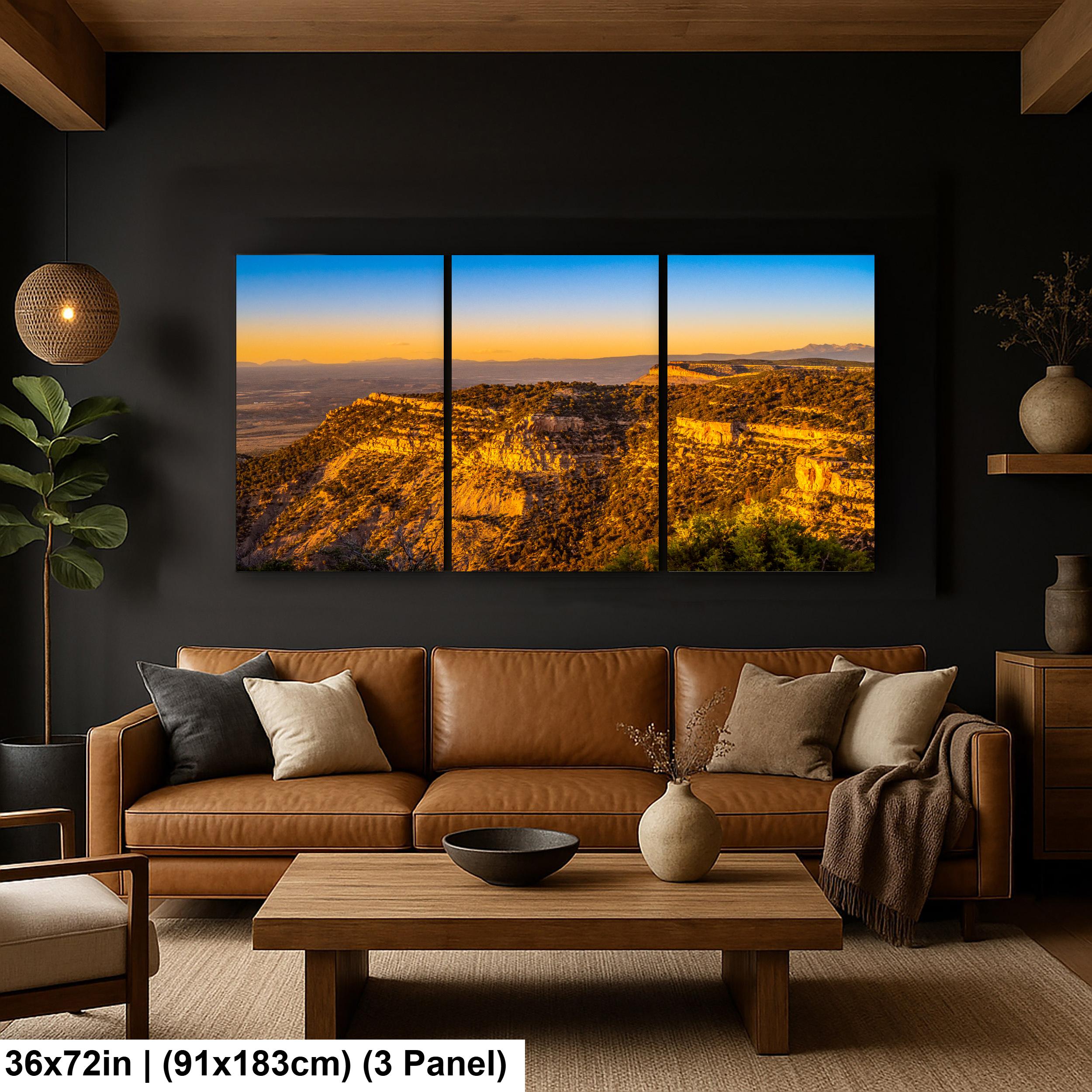 Sunset Over Mesa Verde National Park Photography Print, Cortez Colorado Landscape Wall Art, Southwest Decor