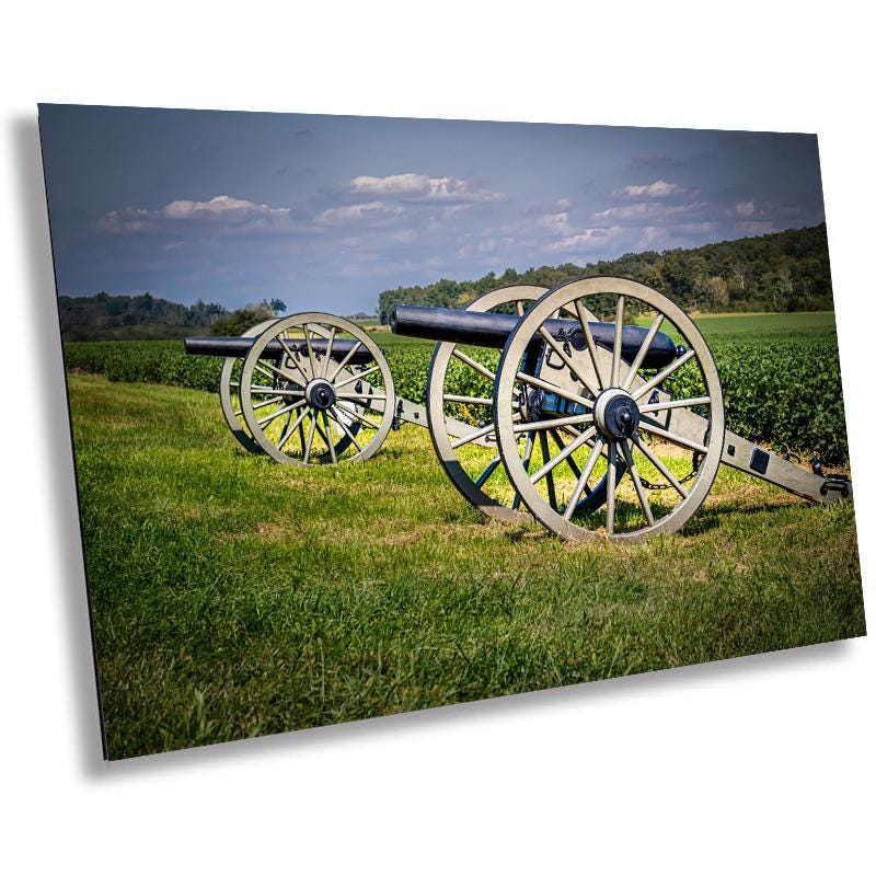 Gettysburg Cannon Print: 19th Century Artillery, National Military Park