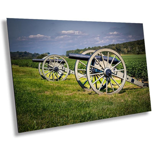 Gettysburg Artillery Cannon: Wall Art 19th Century Old Cannon Gettysburg National Military Park Pennsylvania Aluminum/Acrylic/Metal/Canvas