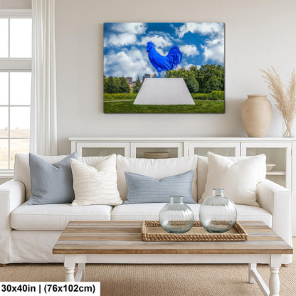 Blue Rooster Sculpture Minneapolis Sculpture Garden Minnesota Photography Print Wall Art Home Decor