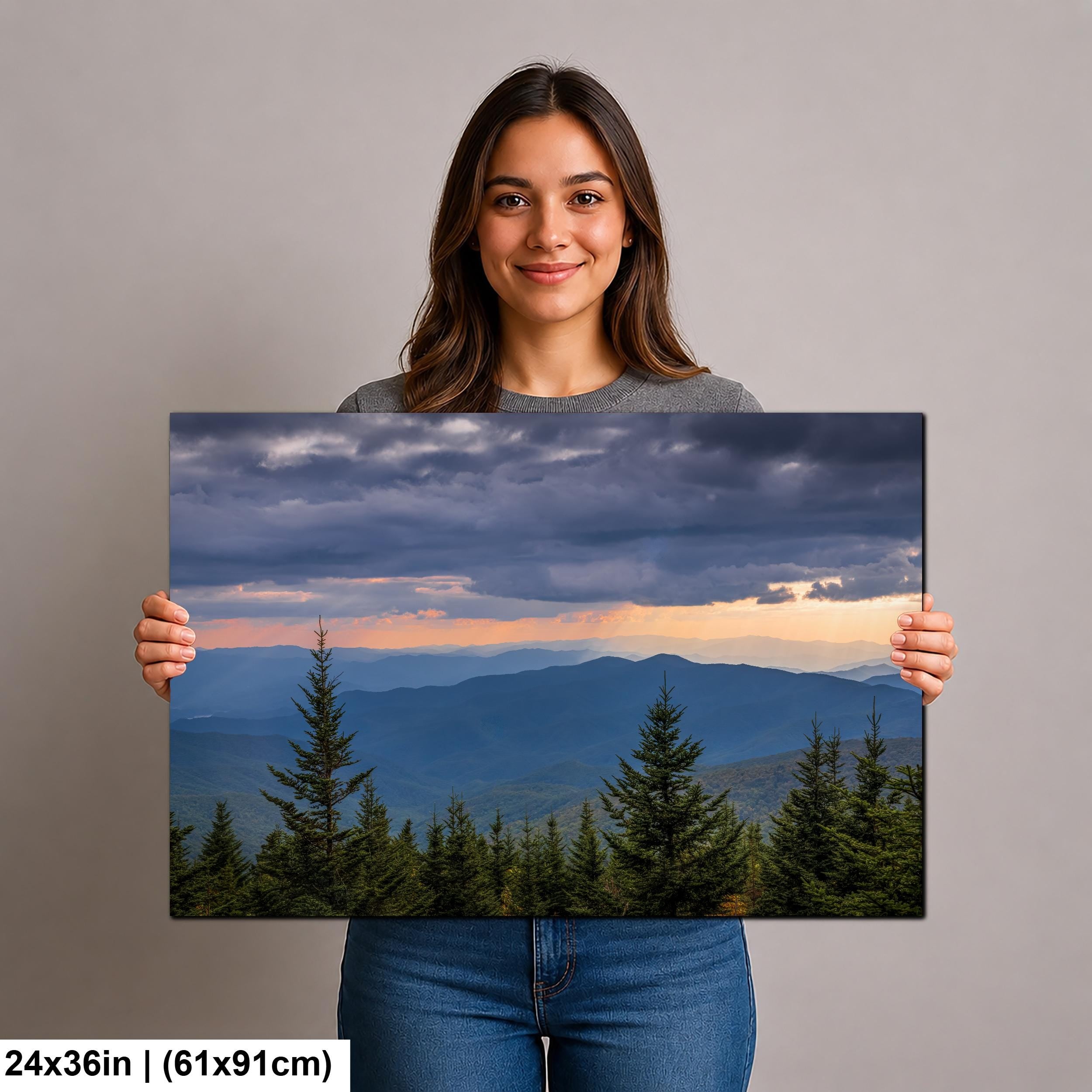 Storm Break: Mountain View Great Smoky Mountains Tennessee Photo Wall Art