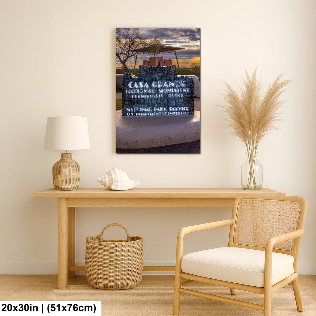 Casa Grande Ruins National Monument, Arizona, Ancient Desert Landmark Photography Wall Art