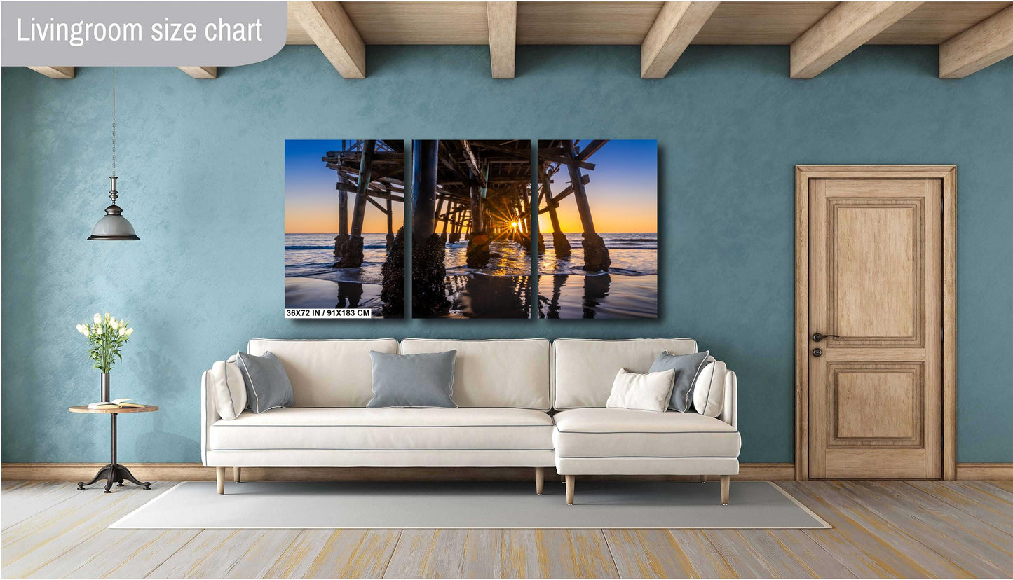 San Clemente Pier Sunset Print: California Seascape Wall Art
