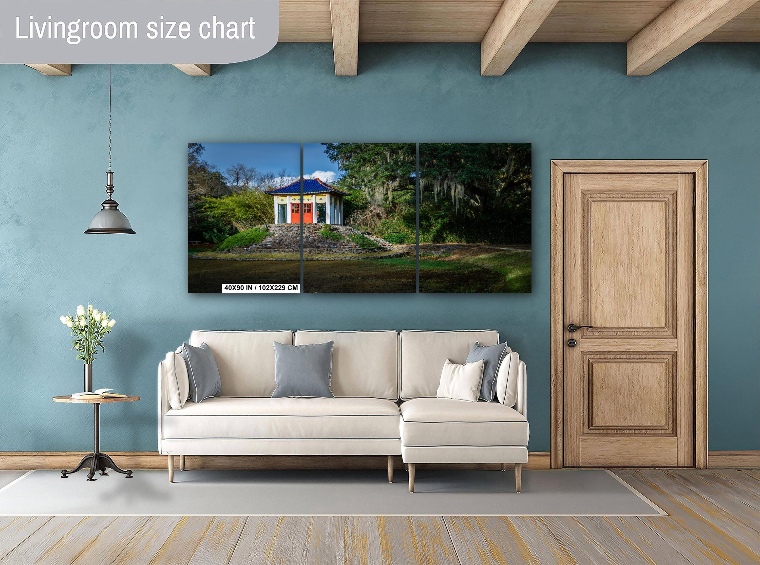 Avery Island Louisiana Buddha Shrine Pavilion Wall Art Photography Print, Jungle Gardens Pagoda, Southern Landscape Travel Gift Canvas