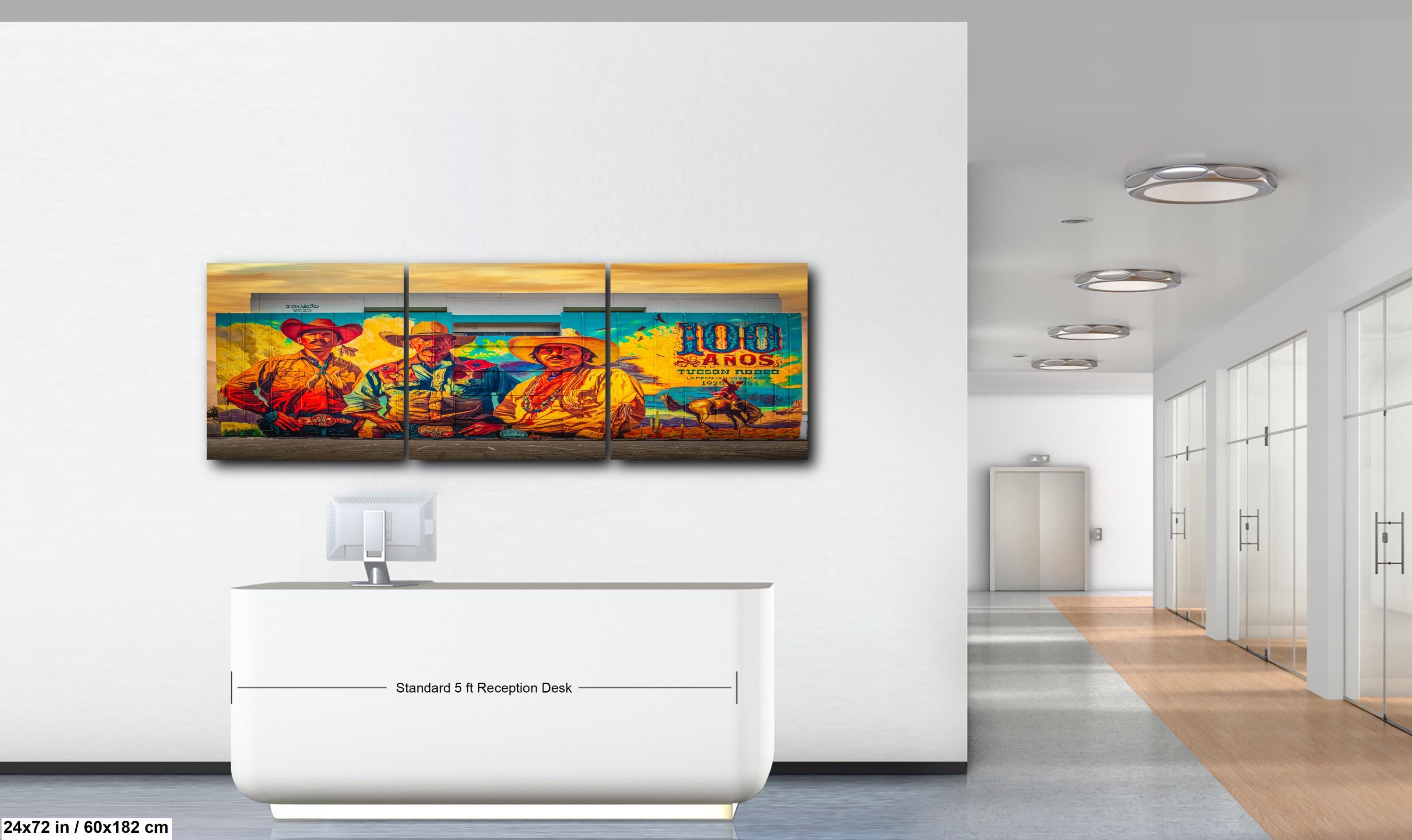 Tucson Mural - Tucson Rodeo Centennial Mural, Photography Print Wall Art
