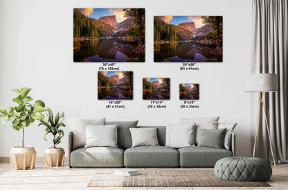 Peak Reflections on Dream Lake: Rocky Mountain National Park Colorado Print Wall Art Photography Aluminum/Acrylic/Metal/Canvas Travel Gift