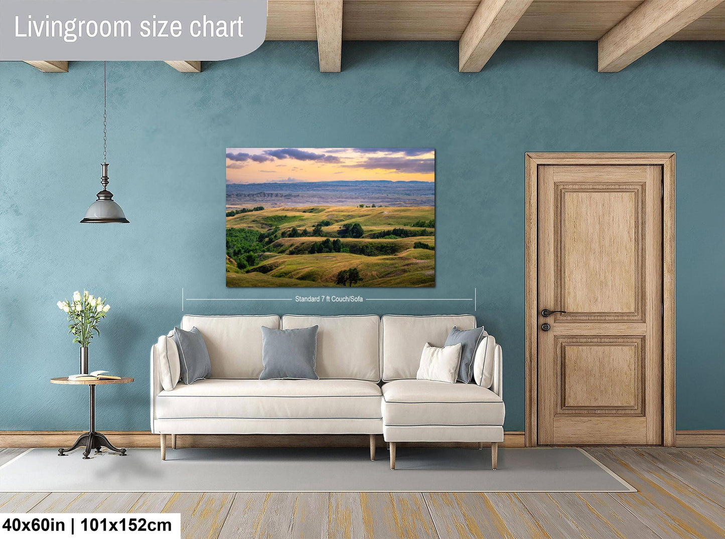 Badlands National Park, Rolling Hills Landscape, NaturePhotography Wall Art