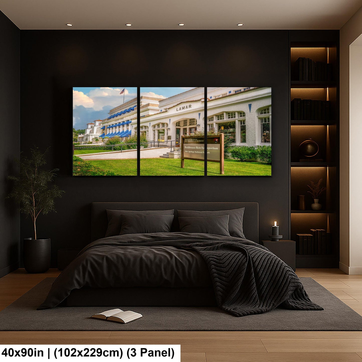 Lamar Bathhouse Row Emporium, Hot Springs National Park Arkansas, Photography Print Wall Art