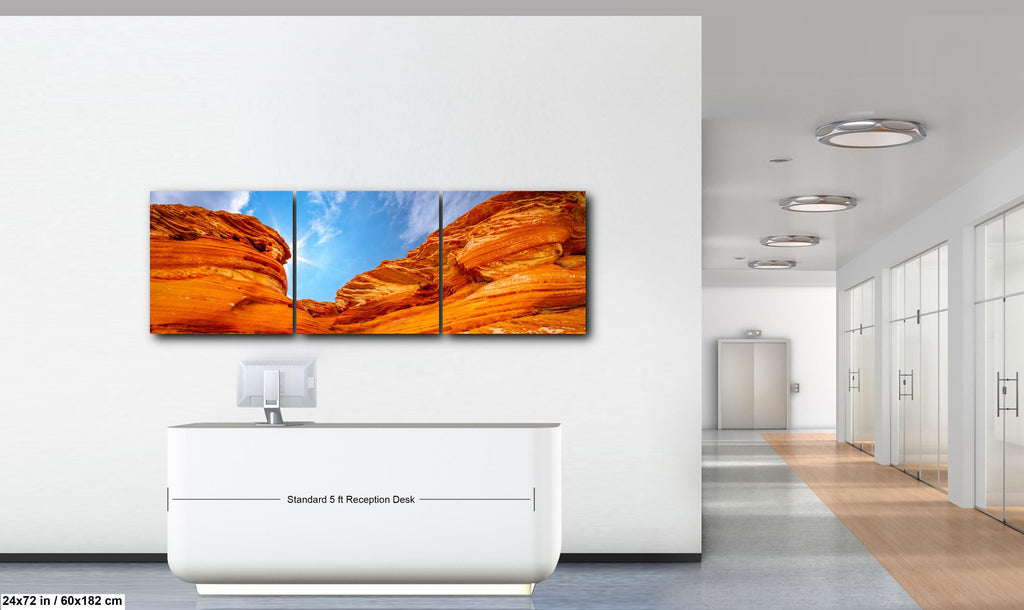 Northern Arizona Swirling Red Sandstone Formations Photography Print, Southwest Desert Wall Art
