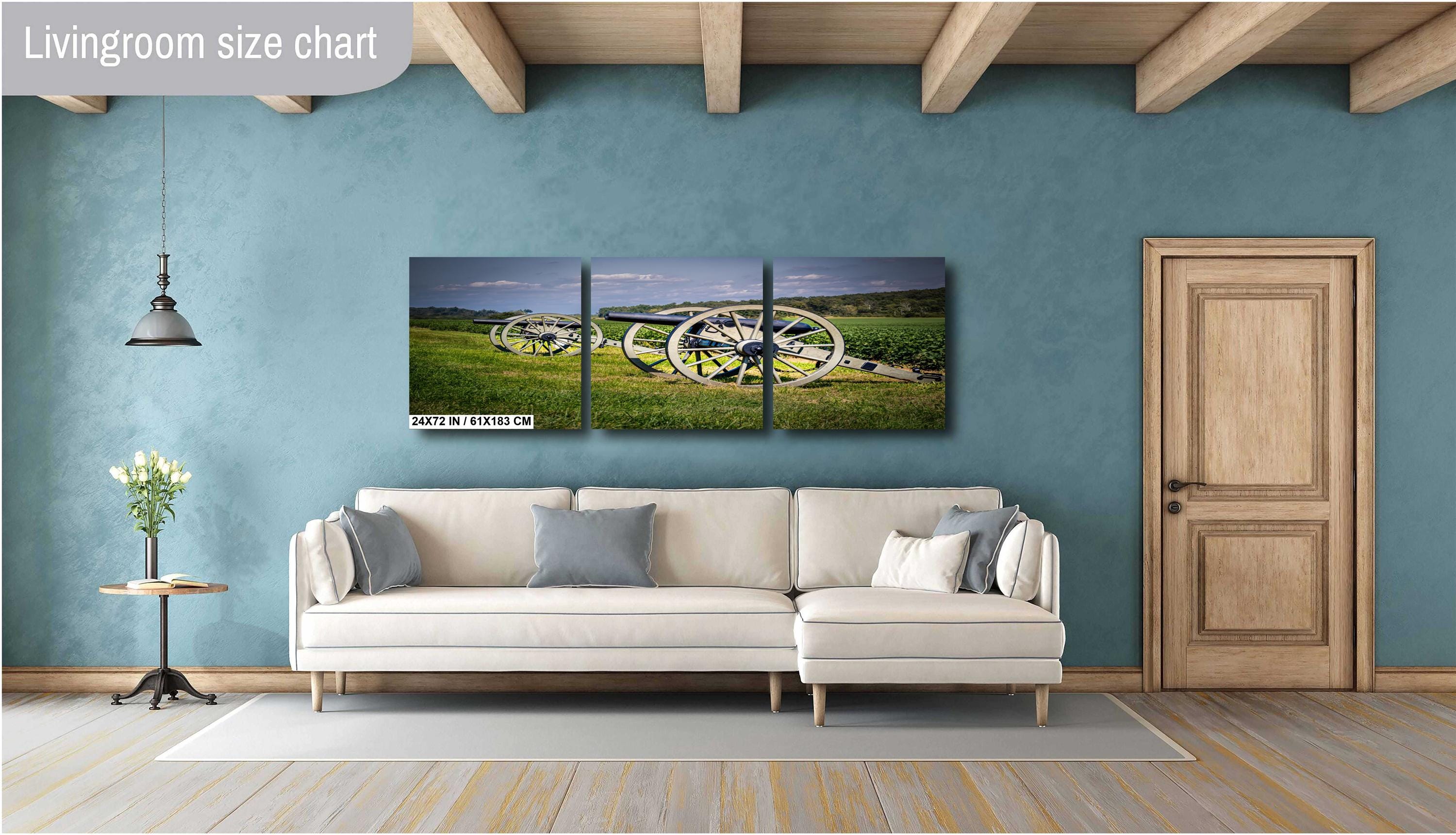 Gettysburg Cannon Print: 19th Century Artillery, National Military Park