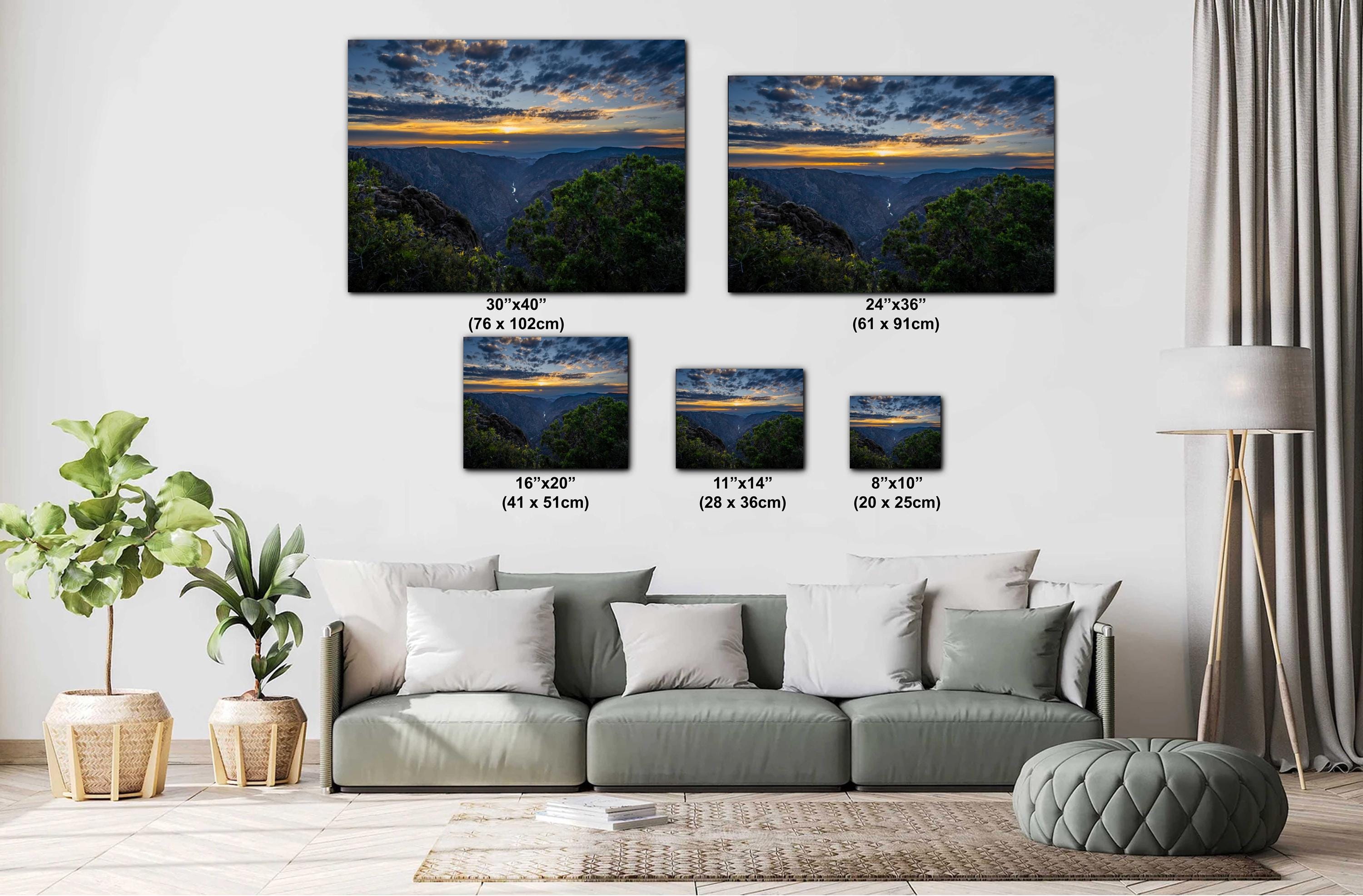 Black Canyon Sunrise Print: Gunnison River, Colorado Landscape Photography