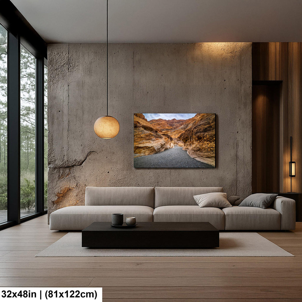Golden Canyon Trail Death Valley Photography Print, California Desert Landscape Wall Art, Southwest Geology Decor