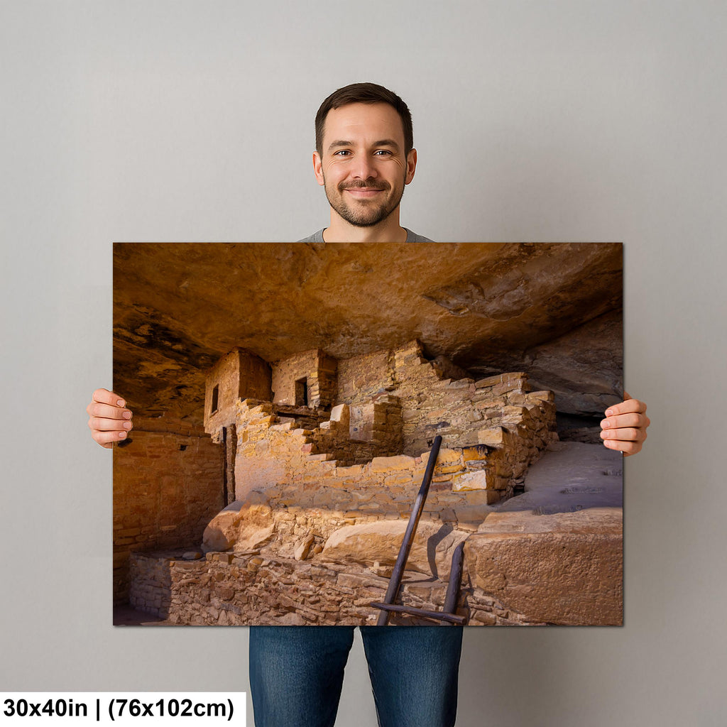 Ancient Cliff Dwelling at Mesa Verde National Park, Cortez Colorado Photography Print