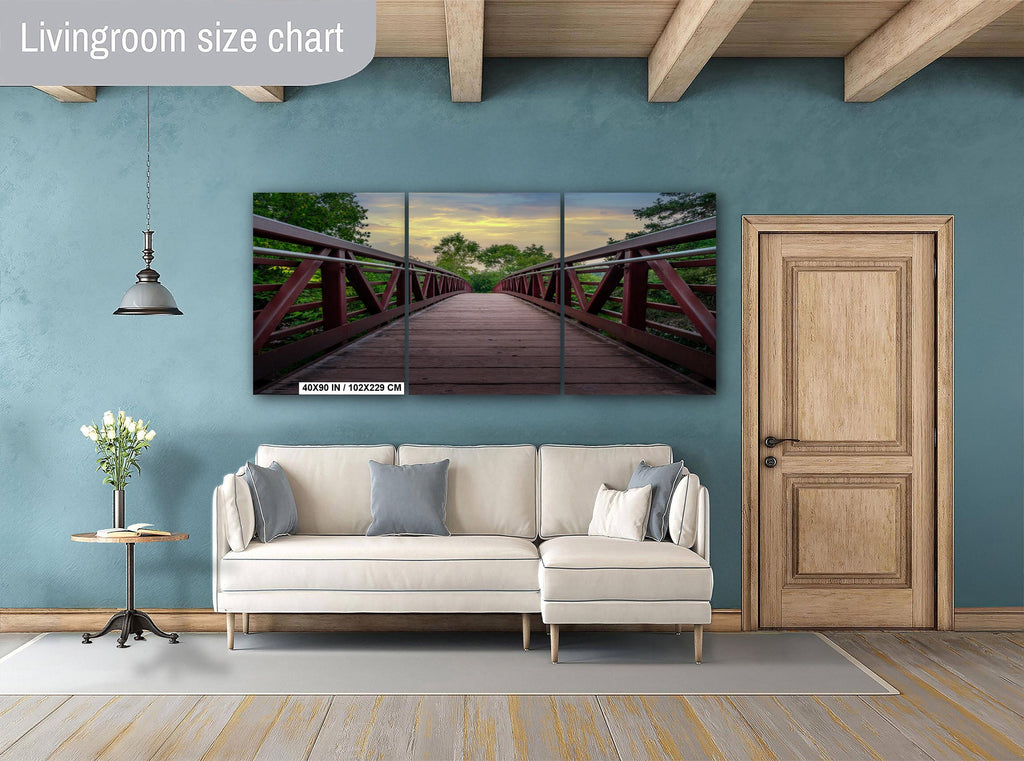 Gooseberry Falls Boardwalk Bridge: Minnesota State Park Photography Wall Art