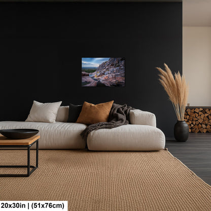 Arizona Petroglyph Print: Superstition Mountains Rock Art Wall Decor