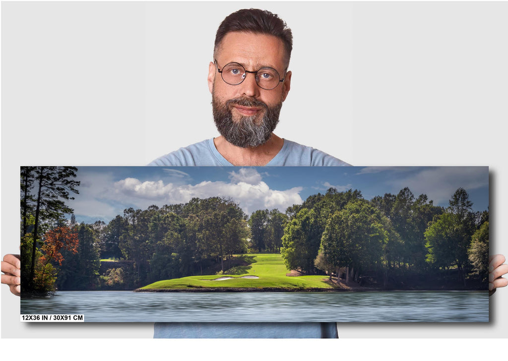 Gorgeous Golf Green at The Cliffs at Keowee Vineyards Seen From Lake Keowee South Carolina Print Wall Art Aluminum/Acrylic/Metal/Canvas