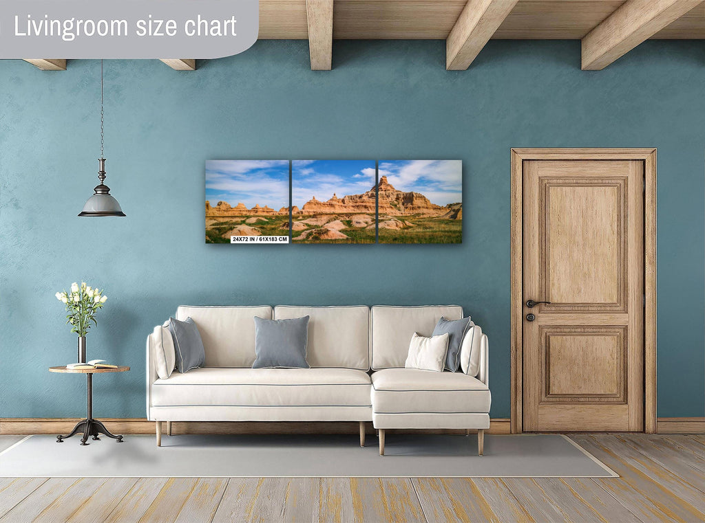 Badlands National Park Print: South Dakota Buttes & Prairie Landscape