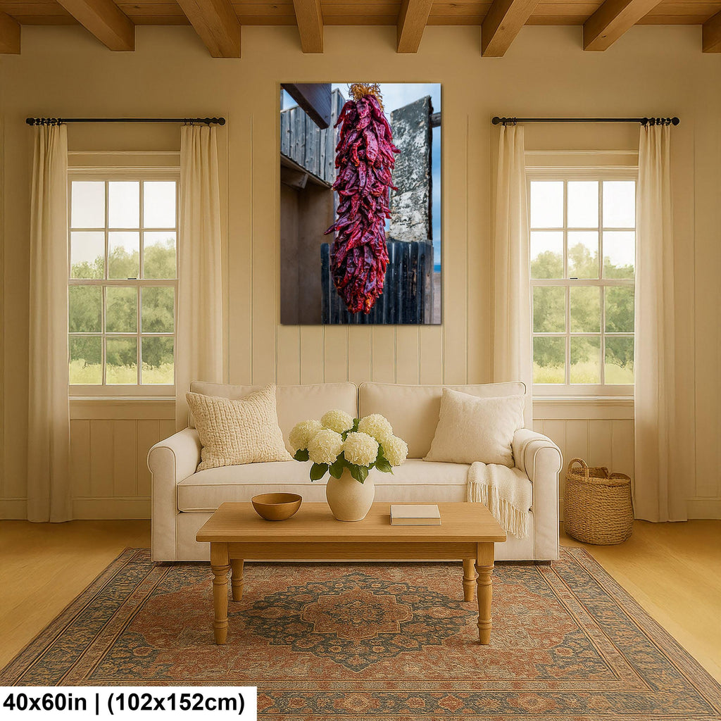 Hanging Chile Ristra, Tombstone, Arizona Southwest Kitchen Photography Wall Art