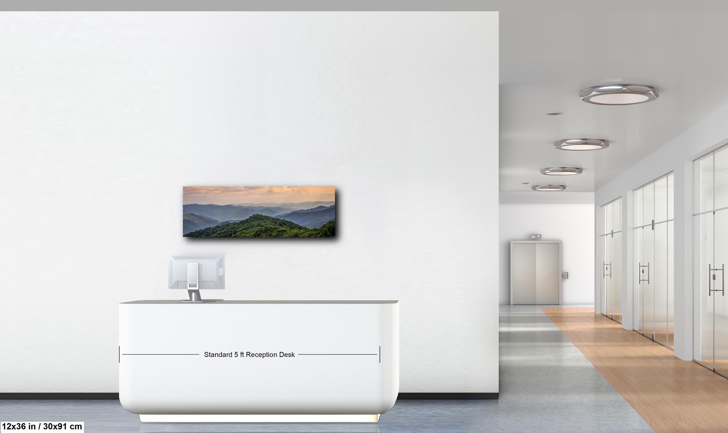 Layered Blue Majesty: Great Smoky Mountains Tennessee Photography Wall Art