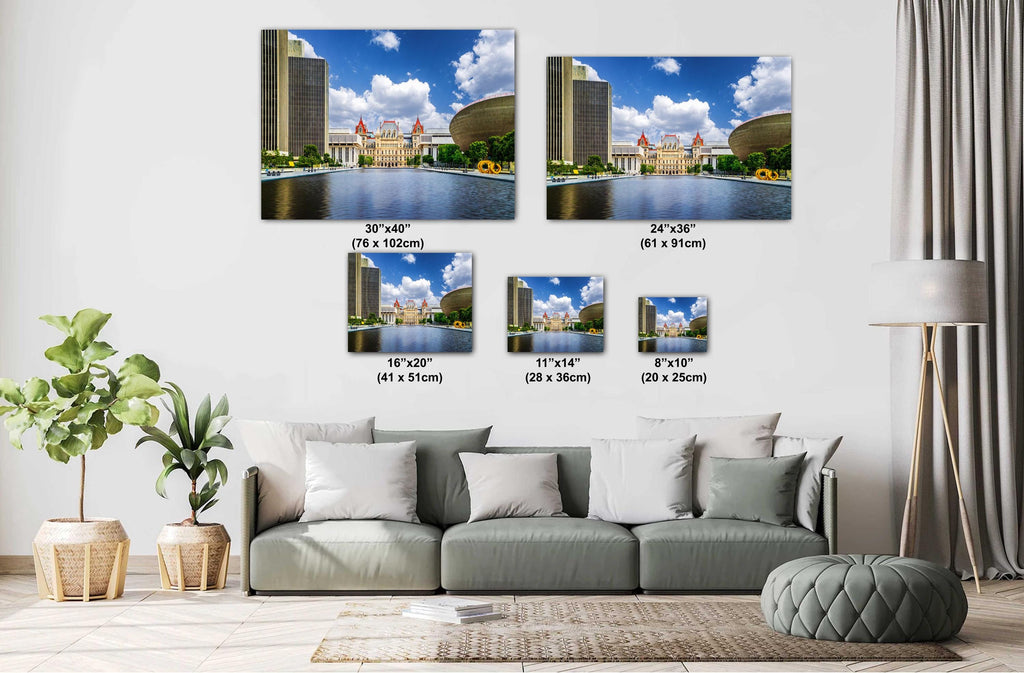 New York State Capitol Print: Albany Landmark Reflecting Pool Photography