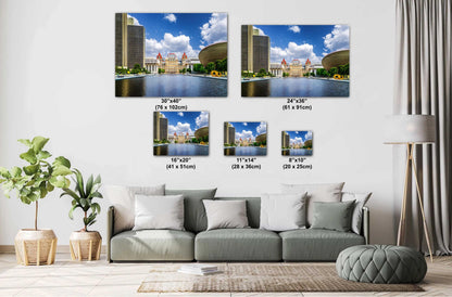 New York State Capitol Print: Albany Landmark Reflecting Pool Photography