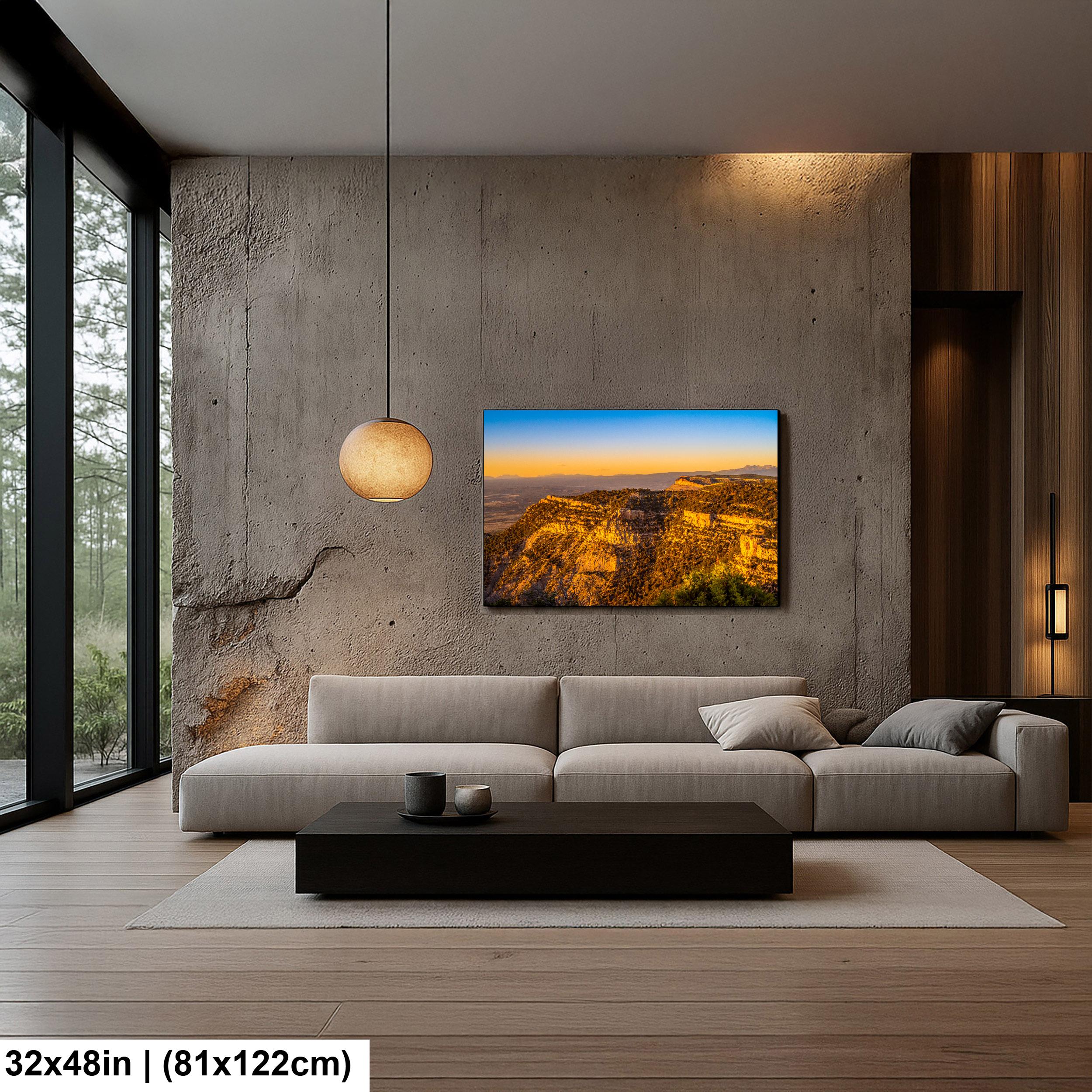 Sunset Over Mesa Verde National Park Photography Print, Cortez Colorado Landscape Wall Art, Southwest Decor