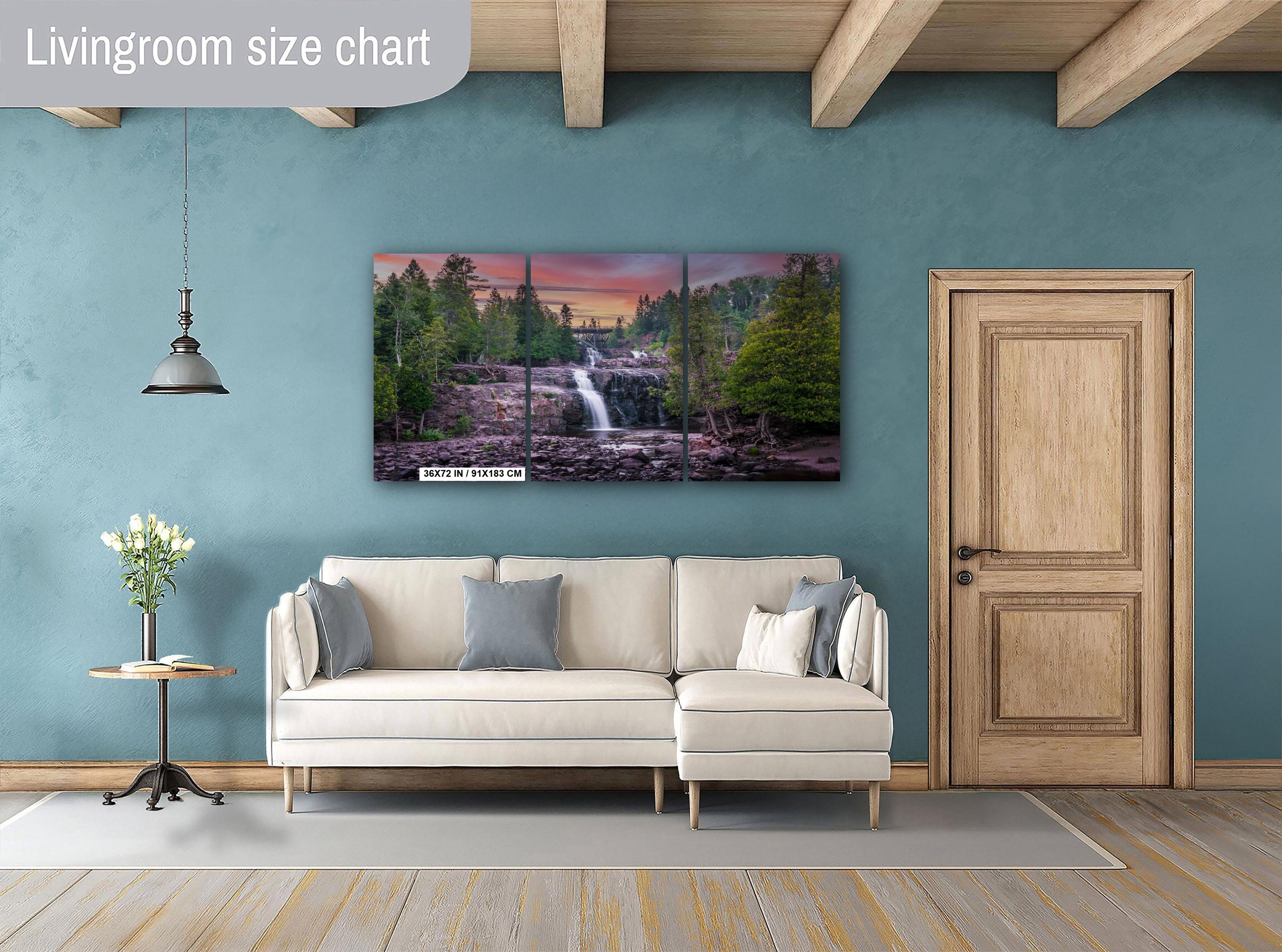 Gooseberry Falls Sunset: Minnesota State Park Waterfall Photography Wall Art